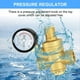 thumbnail image 4 of Regulador de Presión de Agua de 3/4 Pulgadas con Manómetro, Válvula Reductora de Presión de Agua Ajustable para Regulador de Presión de Agua DN20, 4 of 7