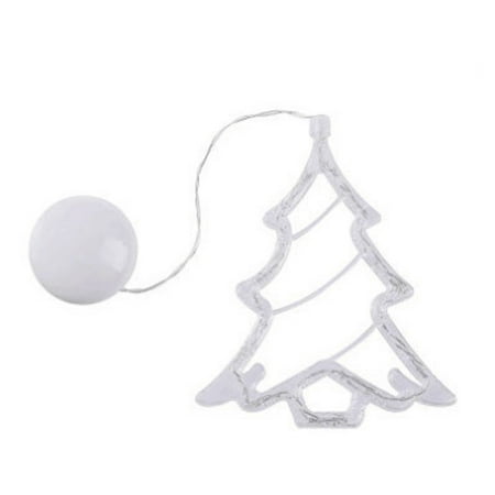 

Christmas Bell Snowman Star Lights Holiday Window Decor Led Sucker Lights Battery Powered Xmas Garland For Home Decor Lamps