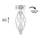 thumbnail image 5 of Candil de Cristal Cortado Gamalux Williams Krystal Sandía 6 Luces, 5 of 5