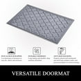thumbnail image 5 of A1HC Indoor Outdoor Mat, Front and Back Entrance Welcome Mats, Front Door Patio Mats 24x36 Inches, Non-Slip Easy Clean Entrance Washable Large Size Doormats, Light Grey, 5 of 7