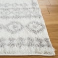 thumbnail image 3 of SAFAVIEH Berber Madisyn Abstract Shag Area Rug, 4'5" x 6'5", Ivory/Grey, 3 of 8