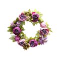 thumbnail image 1 of Guirnalda de flores de peonía artificial, guirnalda de flores de simulación, puerta, decoración floral falsa, decoración del hogar, púrpura Eigraketly HA7401-03B, 1 of 6