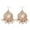 White, variant on Grandest Birch Bohemia Women Retro Tassel Beads Round Drop Dangle Hook Earring Jewelry Alloy White
