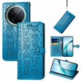 thumbnail image 1 of Étui Rabattable pour FOXDOCK Vivo Y300 Pro, Chat et Chien en Cuir PU Embossé avec Fentes pour Cartes, Support, 1 of 6