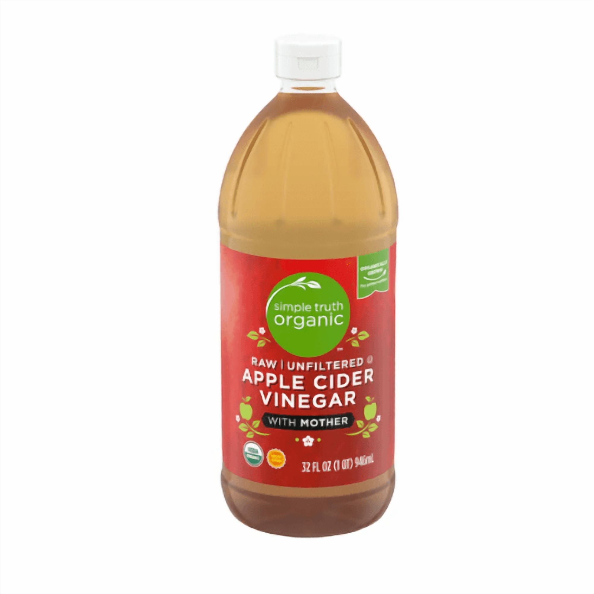 Simple Truth Organic Apple Cider Vinegar Raw Unfiltered with Mother, 32 fl oz 2 Pack