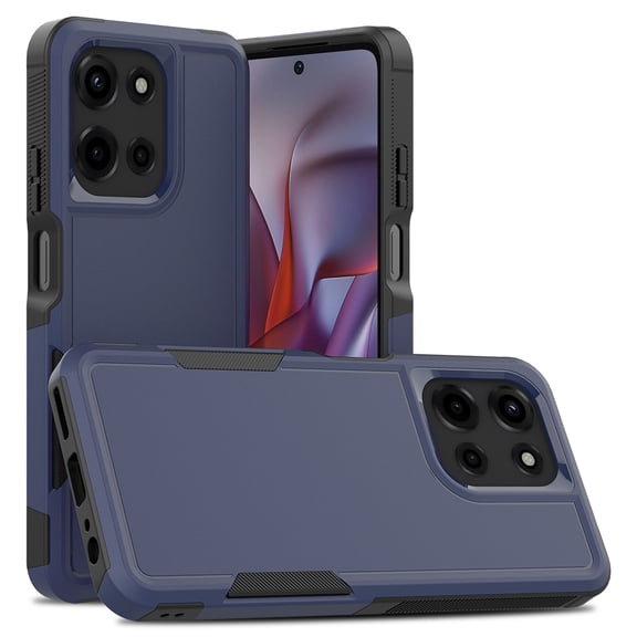 Kryonix For Motorola Moto G 5G 2026 6.7” Phone Case,Slim & Tough,Dual Layer Shockproof Heavy Duty Military Grade Protective Case, Hybrid Rugged Cover,Dark Blue
