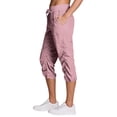 thumbnail image 4 of 2026 New Womens Lightweight Hiking Capri Pants, Quick Dry Workout Cargo Capris Water Resistant UPF 50+ Zipped Pockets, 4 of 9