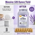 thumbnail image 2 of SPA REDI - Clay Mask, Lavender and Wildflower, 128 Oz - Pedicure and Body Deep Cleansing, Skin Pore Purifying, Detoxifying and Hydrating - Natural Bentonite Clay, Infused with, 2 of 7
