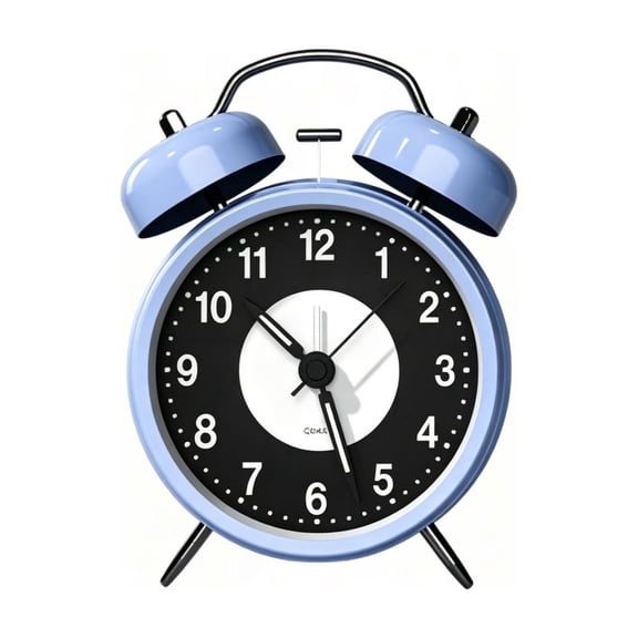 Loud Alarm Clock for Heavy Sleepers Adults 3.35 Inches Twin Bell Clocks Battery Operated Alarm Clocks with Large Numbers Analog Alarm Clocks for Bedrooms Decoration
