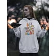 thumbnail image 2 of Get Outside. Groovy Style Hoodie Women -Image by Shutterstock, Female 3X-Large, 2 of 4