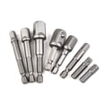 thumbnail image 4 of 2 3 8Pcs Drill Socket Adapter Drill Extension Bit Socket Adapter Kit 1 4 3 8 1 2 Square Head 1 4 Hex Shank Drill, 4 of 7