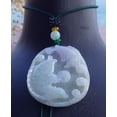thumbnail image 3 of Green Pale Lavender Natural A Jade jadeite Pendant Fish Coin Ruyi Necklace 678077 TN, 3 of 11