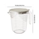 thumbnail image 3 of Vaso medidor de 1000 ml, vaso con filtro, cepillo para frutas, utensilio de cocina, apto para microondas, para hornear, limpiador de verduras, batidor doméstico, duradero, portátil, acero, 3 of 9