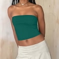 thumbnail image 4 of Mgmyaa Womens Strapless Tube Tops Basic Backless Sleeveless Bandeau Going Out Crop Tops Blouses Summer Clothes, 4 of 8