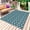 Teal, variant on Geometric Outdoor Rug 5x8 Ft - Reversible Patio Rug Outdoor Camping Rugs, Modern Abstract Lines Texture Teal Washable Indoor Outdoor Area Rugs, Non-Slip Outdoor Carpet Runner for Deck/Porch