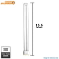 thumbnail image 2 of FT36DL lamp Sylvania 36W Long Twin Tube 2G11 base 3500K cfl bulb, 2 of 2