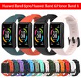 thumbnail image 2 of Soft Silicone Sport Band Strap for Huawei Band 6 Smart Wristband Bracelet Replacement Strap for Huawei Watchband 6 Honor Band 6 13 Chicha Tangerine For Huawei Band 6, 2 of 6