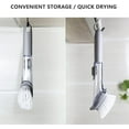 thumbnail image 2 of Dish Brush with 3 Refills Sponge Heads, Dish Scrubber with Handle Dish Cleaner Dish Cleaning Tools Replacement Sponge Heads Set for Kitchen Toilet Bathroom, 2 of 7