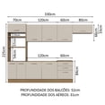 thumbnail image 3 of Cocina Integral Completa Modular Madesa Agata 330cm MC 01, 3 of 5