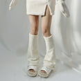 thumbnail image 5 of Yokua Women Lolita Socks Leg Warmers Knitted Foot Cover Knee High Footless Boot Cuff, 5 of 21