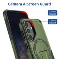 thumbnail image 4 of Dteck for Samsung Galaxy S25+ Case with Stand, Heavy Duty Military-Grade Protection Rugged Case for Galaxy S25 Plus Compatible with MagSafe, Kickstand Shockproof Phone Cover for S25 Plus,Green, 4 of 4