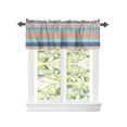 thumbnail image 2 of Kitchen Cafe Valance Curtain for Small Windows,Geometric Boho Ethnic Texture Rod Pocket Short Valances Abstract Floral Colorful Stripe Window Treatment Panel for Living Room/Bedroom/Bathroom,42x18in, 2 of 9