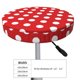 thumbnail image 4 of Disketp Red Polka Dot Funda Redonda para Taburete, Funda de Cojín para Silla de Bar Suave y Elástica-13 inch, 4 of 7