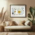 thumbnail image 3 of Resonance Series  Number 14 - Mixed Media Abstract Modern Art Minimalist Geometric Surrealism Black and White Black Framed Wall Art Print 12 x 18 inches, 3 of 4