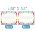 thumbnail image 3 of Floral Recipe Cards, Flower Recipe Cards, Floral Index Cards, Double Sided Recipe Notecards, 3 of 3