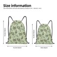 thumbnail image 2 of Saiise Green Snake Pattern Sports Drawstring Backpack - String Swim Gym Bag with Wet Proof Pocket for Women&Men-Medium, 2 of 6