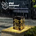 thumbnail image 4 of Solar Lantern, Hanging Solar Lanterns Outdoor Waterproof 1 Pack, Lantern Decorative Table Lantern for Patio Porch Yard Pathway, 4 of 5