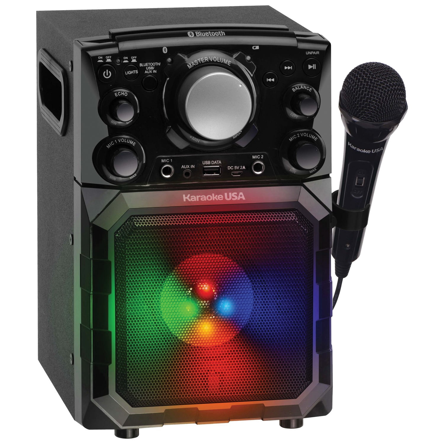 Karaoke USA GQ410 Portable MP3 Karaoke Player with Bluetooth and Rechargeable Battery