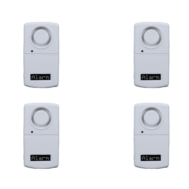 4X High Sensitive Vibration Detector Earthquake Alarms with LED Lighting Door Home Wireless Electric Car Alarm