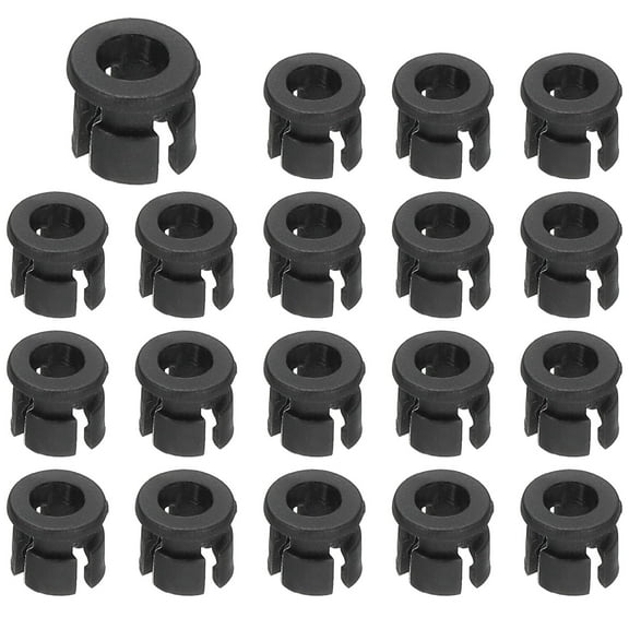 Uxcell 3mm Emitting Diode Holder, 50Pcs Plastic Flat LED Holder Clip, Black