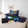 thumbnail image 6 of Homewish Colorful Nature Tree 7-Piece King Bedding,Night Starry Sky King Bed in a Bag,Navy,Black Reversible, 6 of 8