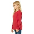 thumbnail image 5 of Daxton Youth Size Long Sleeve Tee Basic Tshirt Tops, Red T Shirt, Size Large, 5 of 5