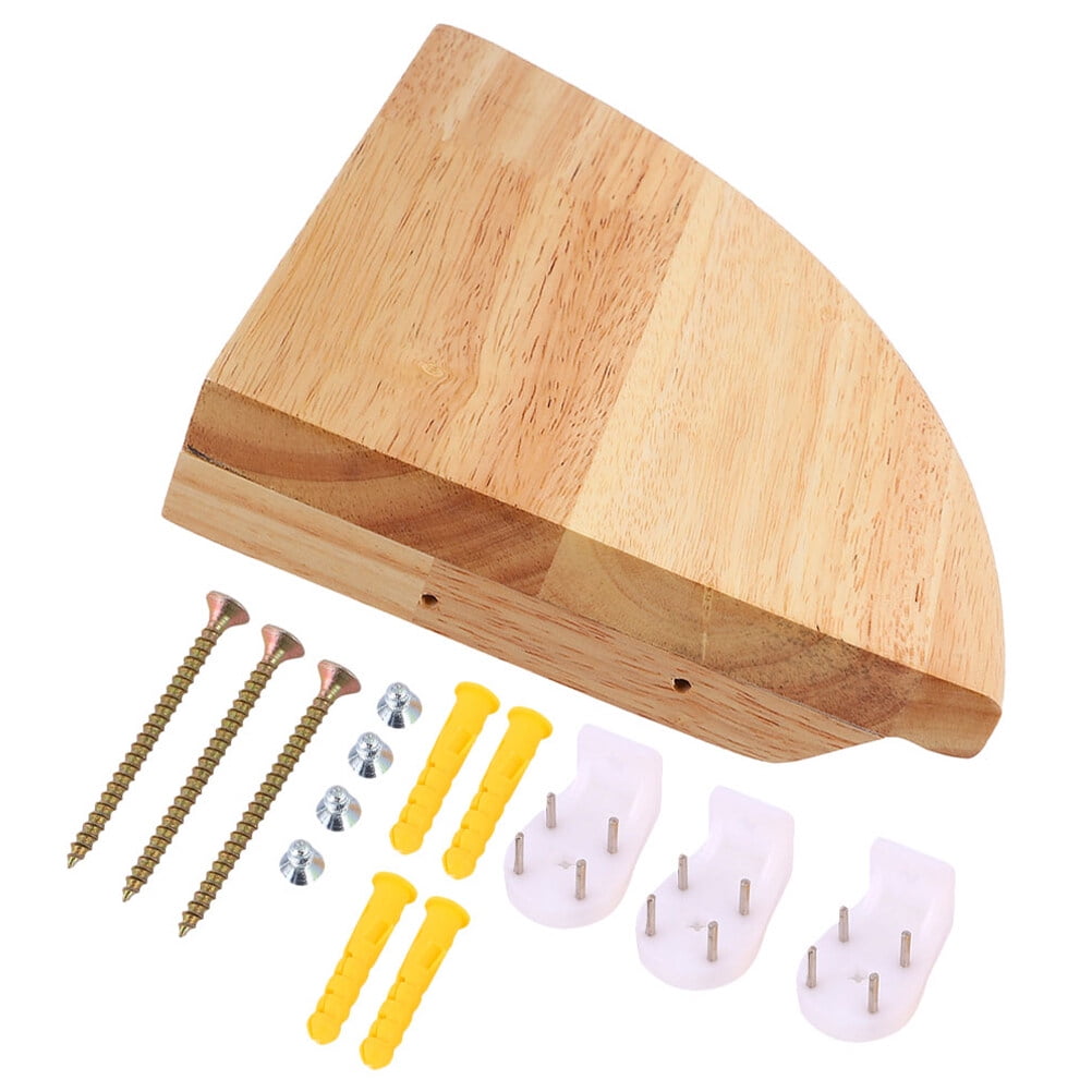 ULTNICE Synthetic Material Floating Corner Shelf Wall-mounted for Decorators 1 Set