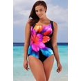thumbnail image 4 of Plus Size Women One Piece Swimsuit Push Up Bikini Swimwear Beachwear, 4 of 5
