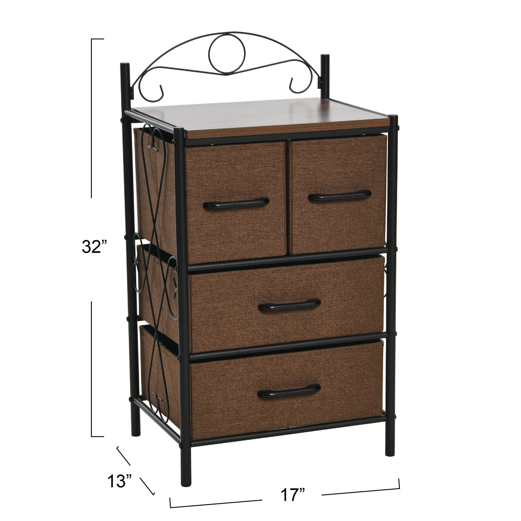 Household Essentials Victoria Dresser Tower Storage