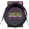 Ernie Ball Straight Instrument Cable, 20 ft, Black