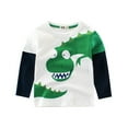 thumbnail image 2 of LYMAYTER Baby Toddler Boys Cartoon Tee Shirt for 1-9 Years Old 100% Cotton Long Sleeve T-Shirt Kids Spring Fall Casual Tees, 2 of 9