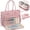 Pink, variant on Teacher Tote Bag 15.6 inch Laptop Bag for Women, Work Bags Nurse Bible Bag Quilted Lightweight Laptop Tote Computer Briefcase for School Travel Office College, Black