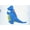 Blue Diplo, variant on Play 365 Jurassic Flatties Squeaky Diplo Dog Toys, Blue, Small
