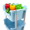 thumbnail image 3 of Basket Shelf Rack, Fashionable Cartoon Basket Storage Rack 2 Tier Beautiful  For Kitchen, 3 of 8