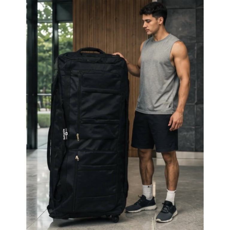 Gothamite 42-inch Rolling Duffle Bag with Wheels, XL Duffle