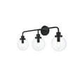 thumbnail image 3 of Living District Hanson Midcentury Modern 3 Lights E12 Black Bath Sconce, 3 of 4