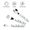 thumbnail image 3 of Honeii Cute Whale Print Children's Knife, Fork And Spoon Set,Reusable Utensils Set with Case,Travel Cutlery Set,for Kids Adults Camping, 3 of 8