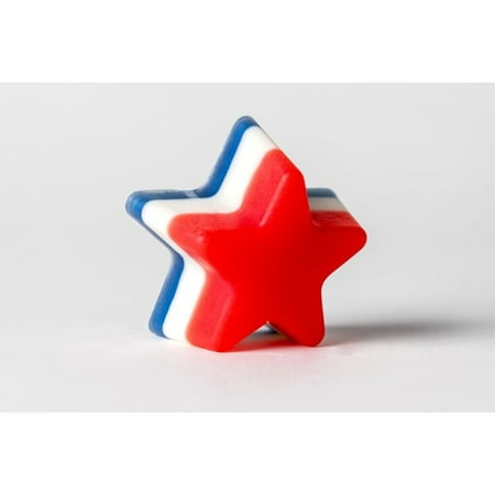 European Gift Bar Star - PATRIOTIC SPANGLED BANNER STAR NATURAL HANDMADE GIFT GLYCERIN SOAP BAR 2.5 OZ