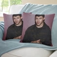 thumbnail image 3 of Nick Jonas Fundas de almohada de terciopelo con tema, regalos de funda de almohada, decoración para el hogar, cojín de lanzar, regalo de cumpleaños para fans y parejas. 50cm x 50cm., 3 of 6