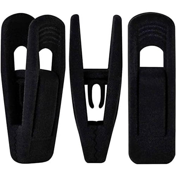 Pinzas de terciopelo TOFIIGREM negras, 40 unidades, para pantalones y esquís